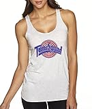 New Way 487 - Women's Tank-Top Tune Squad Space Jam Basketball Team Small White