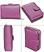 Beurlike Women's RFID Credit Card Holder Organizer Case Leather Security Wallet (Purple)