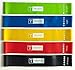 #1 Recommended Exercise Resistance Loop Bands With Carrying Bag/Case- Set of 5 resistance level exercise loop bands