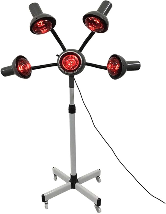 SALAMP 5 Head Infrared Heat Lamp Standing Hair Dryer