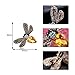 Mimgo Bee Brooch Rhinestone Shiny Fashion Charms Jewelry Badge Banquet Scarf Pin Gifts