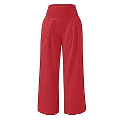 SHAOBGE Women's Casual Wide Leg Palazzo Pants High