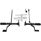 TCT-MOTORPARTS Forward Control Foot Pegs Complete Kit Levers &amp; Linkages Fit For Harley Sportster XL883 XL1200 1991-2003 Black 2002 2001 2000 1999 1998