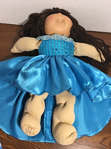 Fits 16" 17" 18" Cabbage Patch Kids Doll Clothes Blue Fairy Gown Princess Party High Low Dress NO DOLL