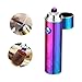 Novelty Wares Innovative Flameless Plasma X Beam Lighter - Rechargeable - Restructured - Pipes - Bowls - Cigars - Windproof - Waterproof- Neon Rainbow | Blue | Gun Metal | Matte Black (Neon)