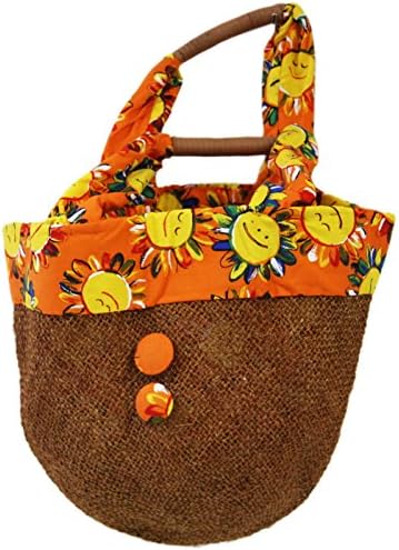 Sunny Orange Sunflower Hand Bag