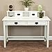 Best Choice Products® Mission White Solid Wood Writing Desk Home Office Computer Desk