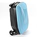 NOPTEG 20 inch Scooter Suitcase Ride-on Travel Trolley Luggage for Travel, School and Business (Blue)