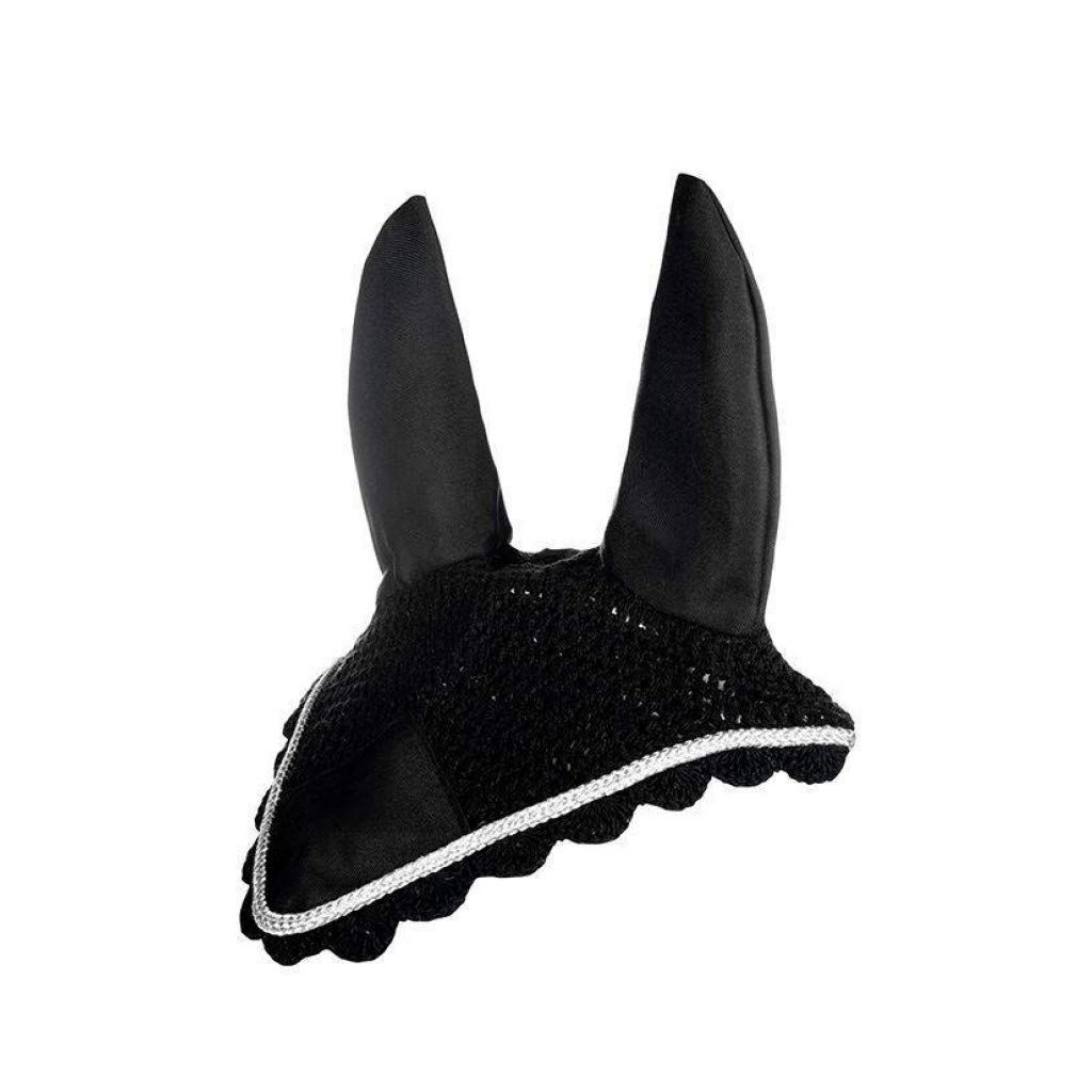 HKM Ear bonnet Black/Silver Full