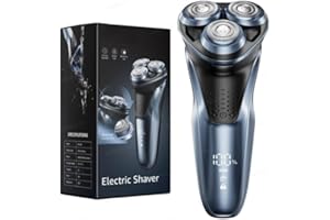 GDKLXL Rechargeable Electric Razor for Men: Pop-Up Trimmer - 1.5H Fast Charge, 4D Flex Precision Blades with IPX7 Waterproof Shaver - Gentle on Sensitive Skin, Travel-Friendly