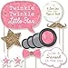 Big Dot of Happiness Pink Twinkle Twinkle Little Star - Baby Shower or Birthday Party Photo Booth Props Kit - 20 Count