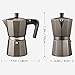 AICOOK 6 Cup Stovetop Espresso Machine, Moka Pot, Brown, Easy to Clean
