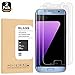 Galaxy S7 Edge Tempered Glass Screen Protector, TEIROO [Half Coverage] [9H Hardness] [Anti-Scratches] [Anti-Fingerprint] [Bubble-Free] Premium HD Screen Protector for Samsung Galaxy S7 Edge (2 Pack)