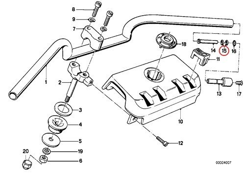 2 X BMW Genuine Motorcycle Handlebar O-Ring 10X3 R100R R100R Mystik R1100RS K1 K100RS K100 K100LT K100RT
