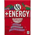 V8 +Energy Lightly Carbonated, Blackberry Cranberry, 12 Ounce, 4 Count