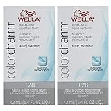 Wella Color Charm Hair Toner T28 Natural Blonde 1.4 oz (2 Pack)