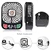 D-FantiX 4-inch Portable Fan 3 Speeds Mini USB Fan Rechargeable Desktop Fan Handheld Fan Battery Operated with LED Light (Black)