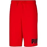 PUMA Mens Logo Fleece Drawstring 10 Inch Shorts Casual Bottoms Casual Drawstring - Blue