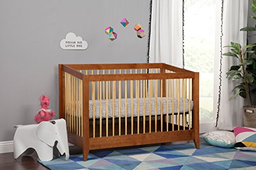 Babyletto Sprout 4-in-1 Convertible Crib, Chestnut/Natural