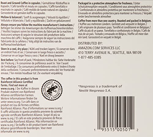 AMAZON BRAND – SOLIMO ESPRESSO CAPSULES, MEDIUM ROAST, COMPATIBLE WITH ORIGINAL BREWERS, PACK OF 1X50 CAPSULE (50 COUNT)