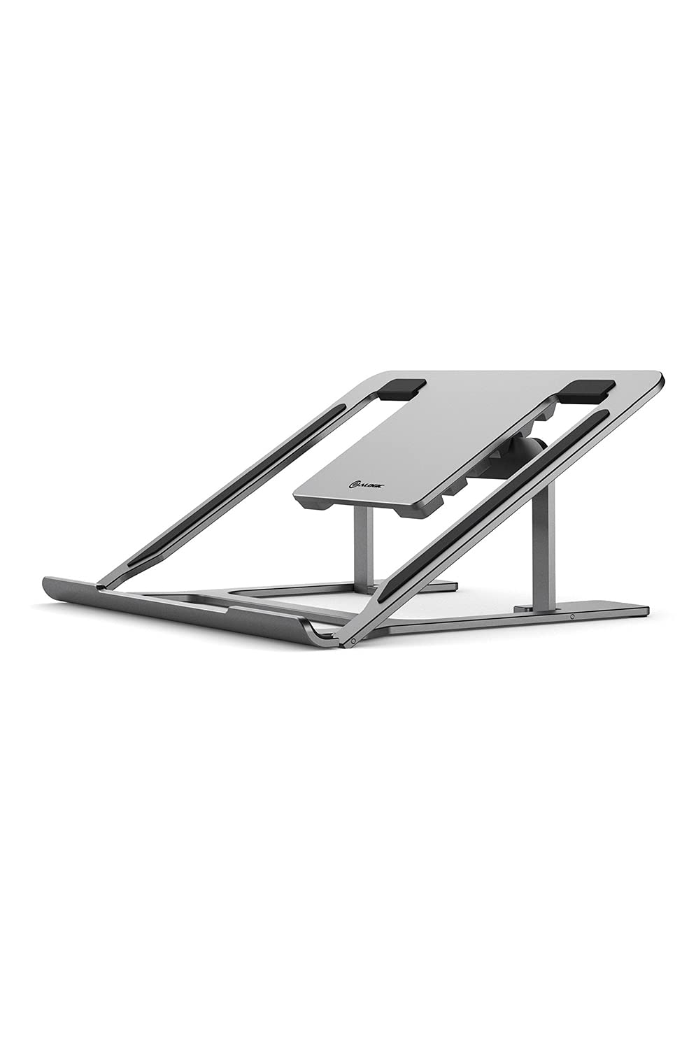 ALOGIC Metro Adjustable & Portable Laptop riser, constructed aluminium alloy & silicon grip, six adjustable angles, fits the latest MacBook, surface, and other laptop devices