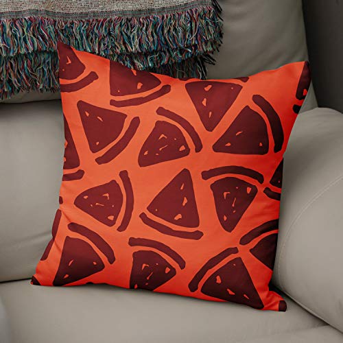Le Jardin du Lin Kissen Zierkissenbezug Kissenbezug, Orange & Bordeaux Dekoration, Für Zuhause Autos Büro Sofa Wohnzimmer Couch Schlafzimmer Dekor, 50x50 Cm - Entworfen und hergestellt in der Türkei