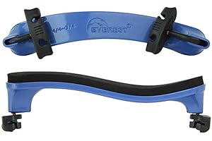Everest ECS-4BLU Violin Shoulder Rest Collapsible, 3/4-4/4 size in Blue Finish