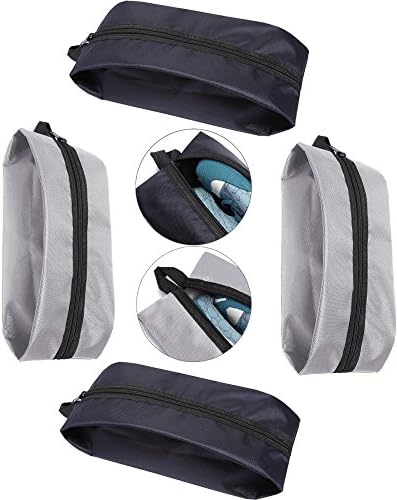 ALYER Premium Oxford Fabric Shoe Bags,Portable Travel Storage Organizer Bag,Pack 4