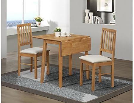 Birlea Drop Leaf Dining Set Drop Leaf Dining Table 2 Dining Chairs Antique Pine Home Garden Store Home Kitchen