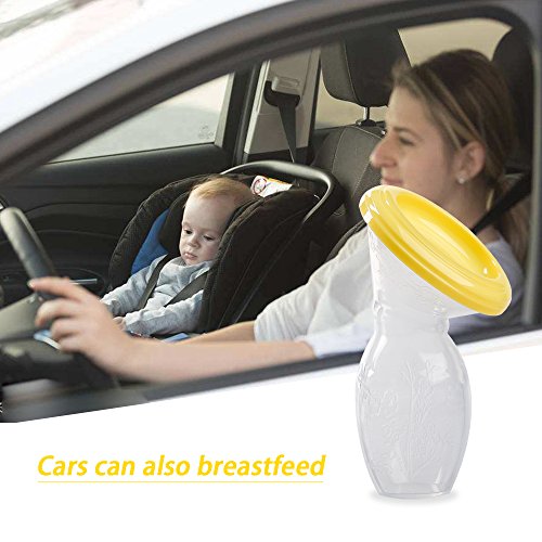GL 2 in 1 Sucking and Storage Manual Breast Pump Milk Pump Food Grade Silicone Ultra Soft Comfortable Suction BPA Free Portable and Convenient for Breast Feeding - Thumbnail 3