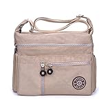 ZYSUN Women's Fashion Nylon Messenger Bags, Nude