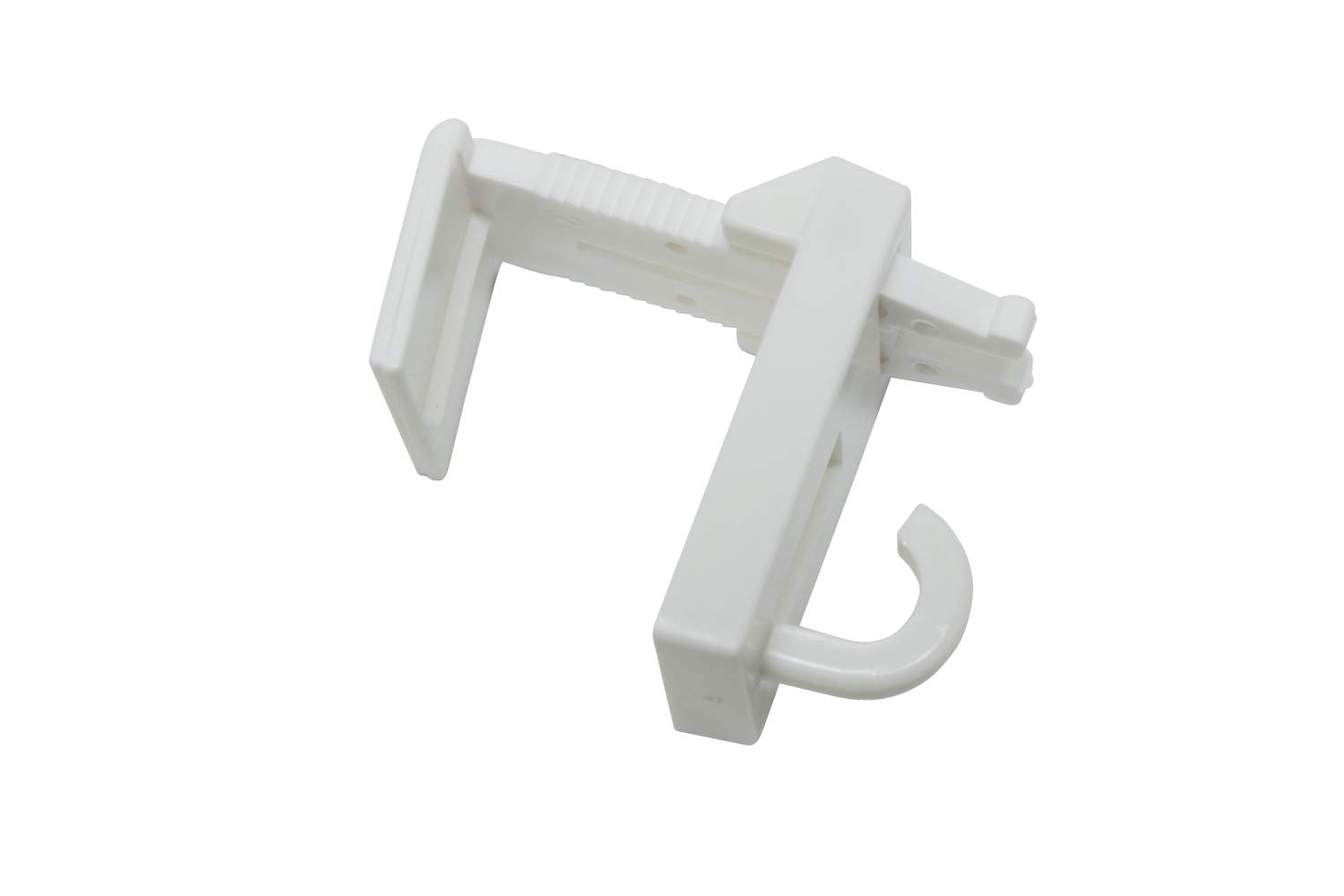 GARDINIA Pack of 2 White Plastic Clip Support Brackets with Hooks for Bamboo and Roman Blinds Not Applicable