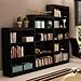 South Shore Axess 4-Shelf Bookcase Pure Black, Contemporary