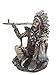 Native American Indian Chief Smoking Peace Pipe Statue Sculpture Figurine