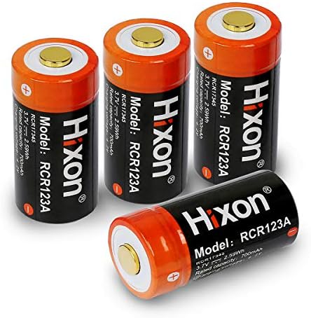 CR123A Rechargeable Batteries Lithium-ion 3.7V 700mAh (4 Pack) for Arlo VMS 3030/3230/3330/3430 for Reolink Argus for Olight S1 Mini / PL2 / M2T for Fenix PD35