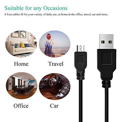DTOL Play Game Controller Charger Charging Cable, Handle Connector for Sony Playstation 3/PS Move/PS3/PS3 Slim/Wireless DualShock 3, PDA