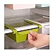 MineDecor Plastic Storage Containers Square Food Storage Organizer Drawer for Refrigerator Fridge Desk Table (Set of 4 Pack, Small Organizer Bins)