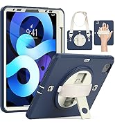 SEYMAC iPad Air 4 Case 2020, iPad Pro 11 Case 2021 (3rd Gen)[Support Apple Pencil Pair/Charging] ...