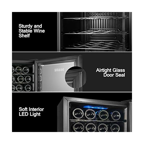 BGGME-20-Bottle-Compressor-Wine-Cooler-Freestanding-Red-and-White-Wine-Cellars-Countertop-Champagne-Chiller-with-LED-Temperature-Display-Quiet-Operation-Fridge