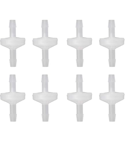 Lot De 10 Clapets Anti-retour En Plastique PP Résistant à L'ozone - Clapet D'arrêt D'eau à Sens Unique (3 Mm Translucide