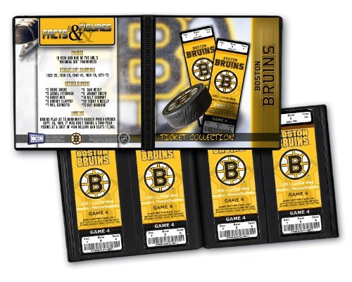 Boston Bruins NHL Ticket Album Holds, 96 Tickets