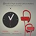 Bluetooth Headphones with Mic Noise Cancelling Earbuds Bluetooth V4.1 Sport Sweatproof Running Earphones (Red)