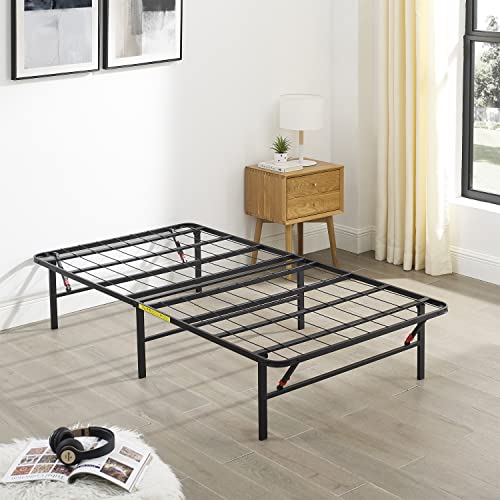 Amazon Basics Foldable Metal Platform Bed Frame with Tool Free Setup