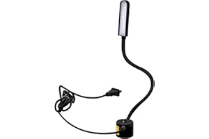 LED Sewing Machine Light,POWKER 30 LED Magnetic Mount Drill Press Light with Flexible Silone Coating Gooseneck for Sewing Machine, Drill Presses, Desks, Music Stands, Craft, Workbenches, Lathes Lamps