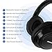 Mpow H7 Plus Bluetooth Headphone, Powerful Bass and aptX CD-Like Audio, Stereo Wireless Over-Ear Headphone with CVC6.0 Micphone, Replaceable Passive Radiators Earmuffs for Cellphone/Tablet/PC