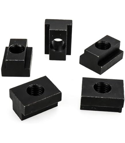 Accusize Industrial Tools Table Pin, 1/2 Inch-13 T-Slots Nut, 11/16 Inch X 7/16 Inch X 3/4 Inch, 5 Pc, 0532-4819X5