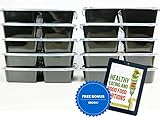 Bigboy Premium Stackable Lunch Box with Lid-high Quality Eco-friendly Leak Proof Food Container-microwave and Dishwasher Safe-durable-with 3 Compartments Reusable Bento Food Box-lifetime Guarantee