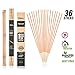 EnvyDeal Garden Mosquito Repellent Incense Sticks Natural 36 Pack with Bamboo Stand Indoor Outdoor Patio Lemongrass, Rosemary and Citronella