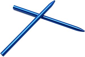 KEEJEA Aluminum 550 Paracord Fids 3 1/2inch Lacing Needle Stitching Needles Pack of 2 for 4mm Paracord Lanyard (D10-BL)
