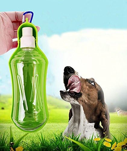 Dog Bottle Water Dispenser Bigger Size Foldable Travel Drinking Bottle Dog Water Bottle Bowl (500ML)